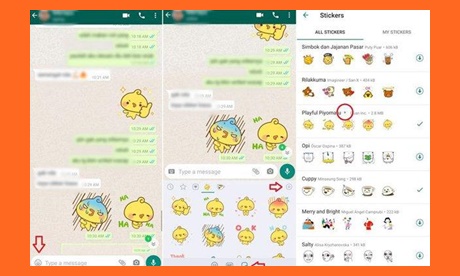 Stiker Animasi Bergerak di Aplikasi WhatsApp