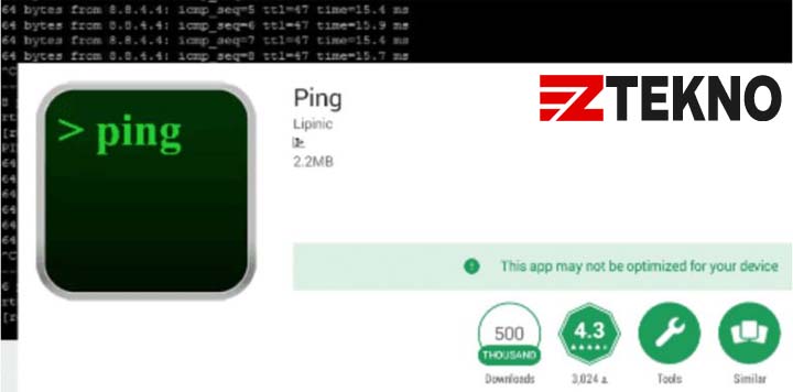 cara ping google di hp android