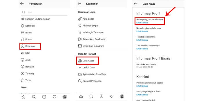 Cara Melihat Riwayat Username IG Sendiri