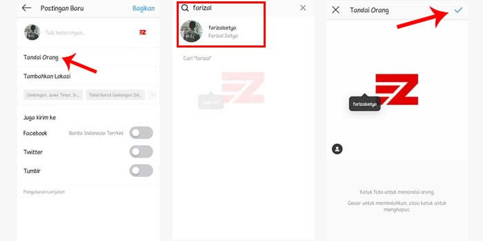 Cara Tag Foto di Instagram